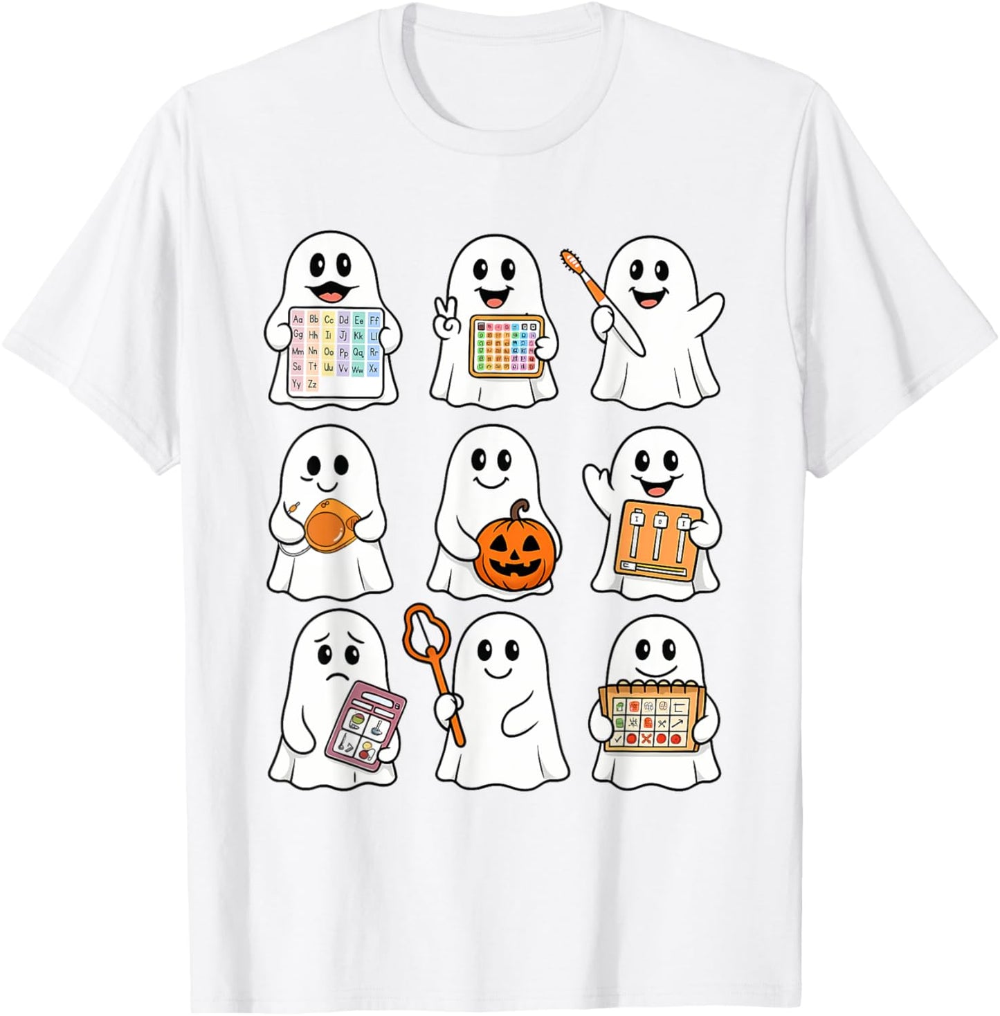 Halloween Spooky Season Speech Language Pathologist SLP Boo T-Shirt