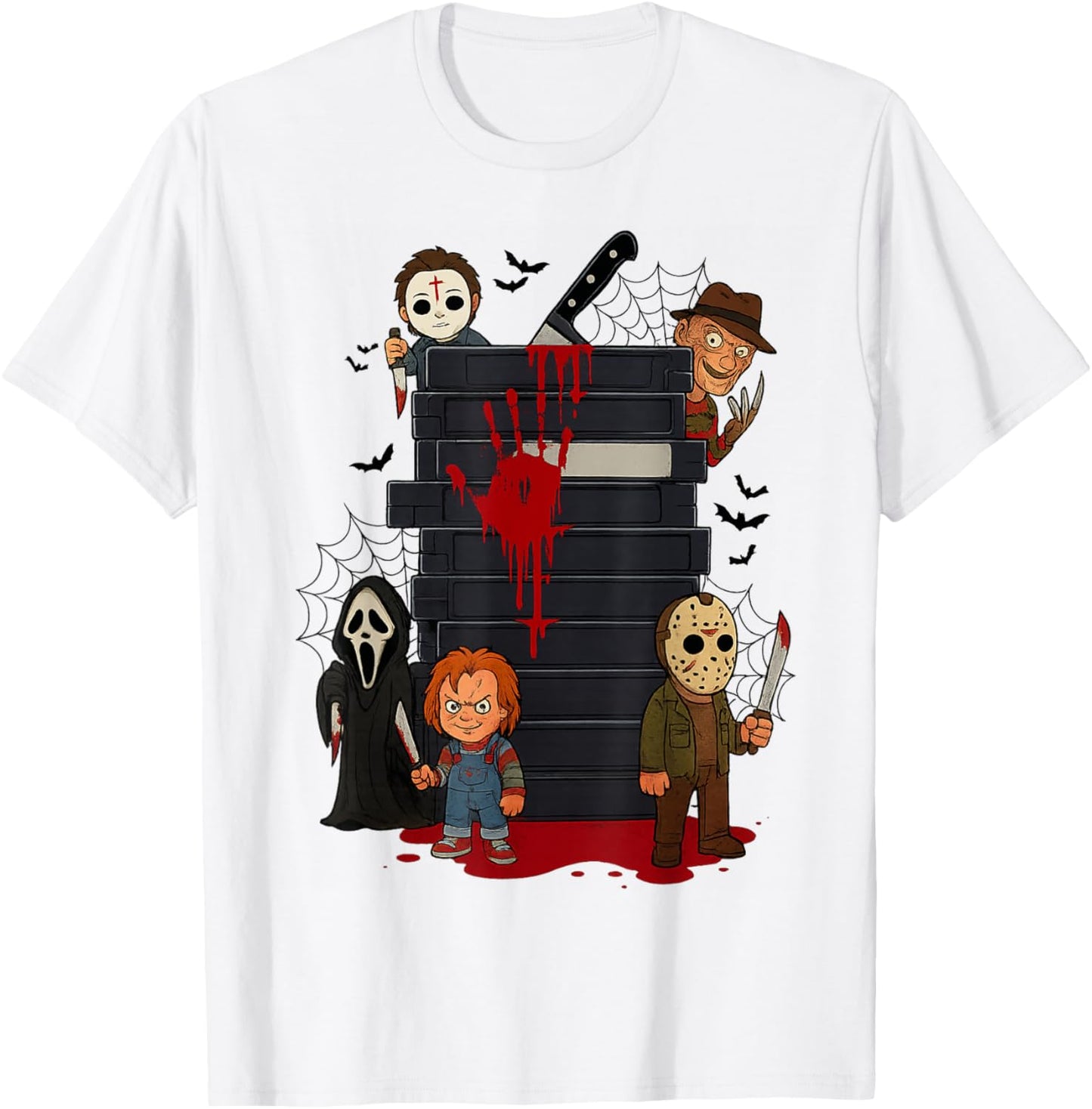 Halloween Horror Movie Characters Funny Scary Halloween T-Shirt