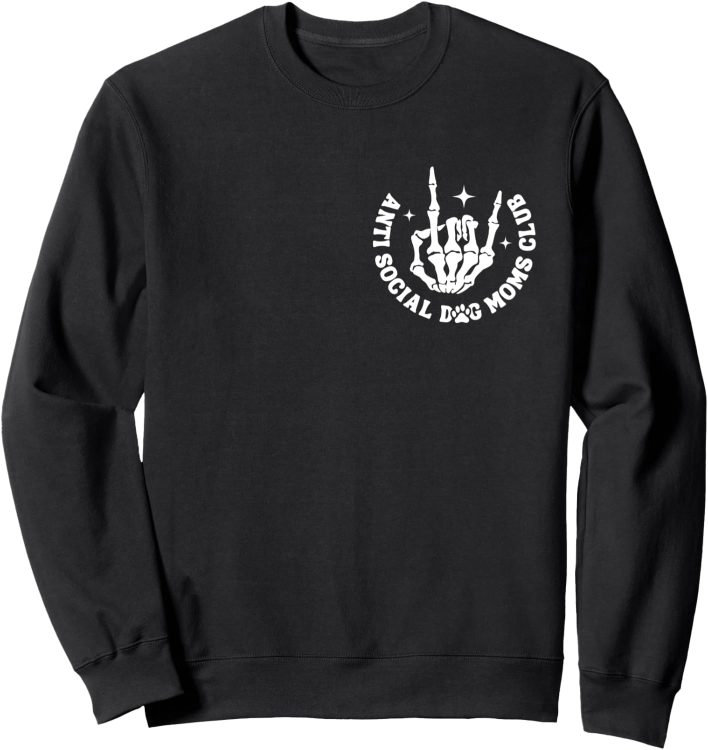 Anti Social Dog Moms Club Groovy Funny Dog Mom Life Sweatshirt