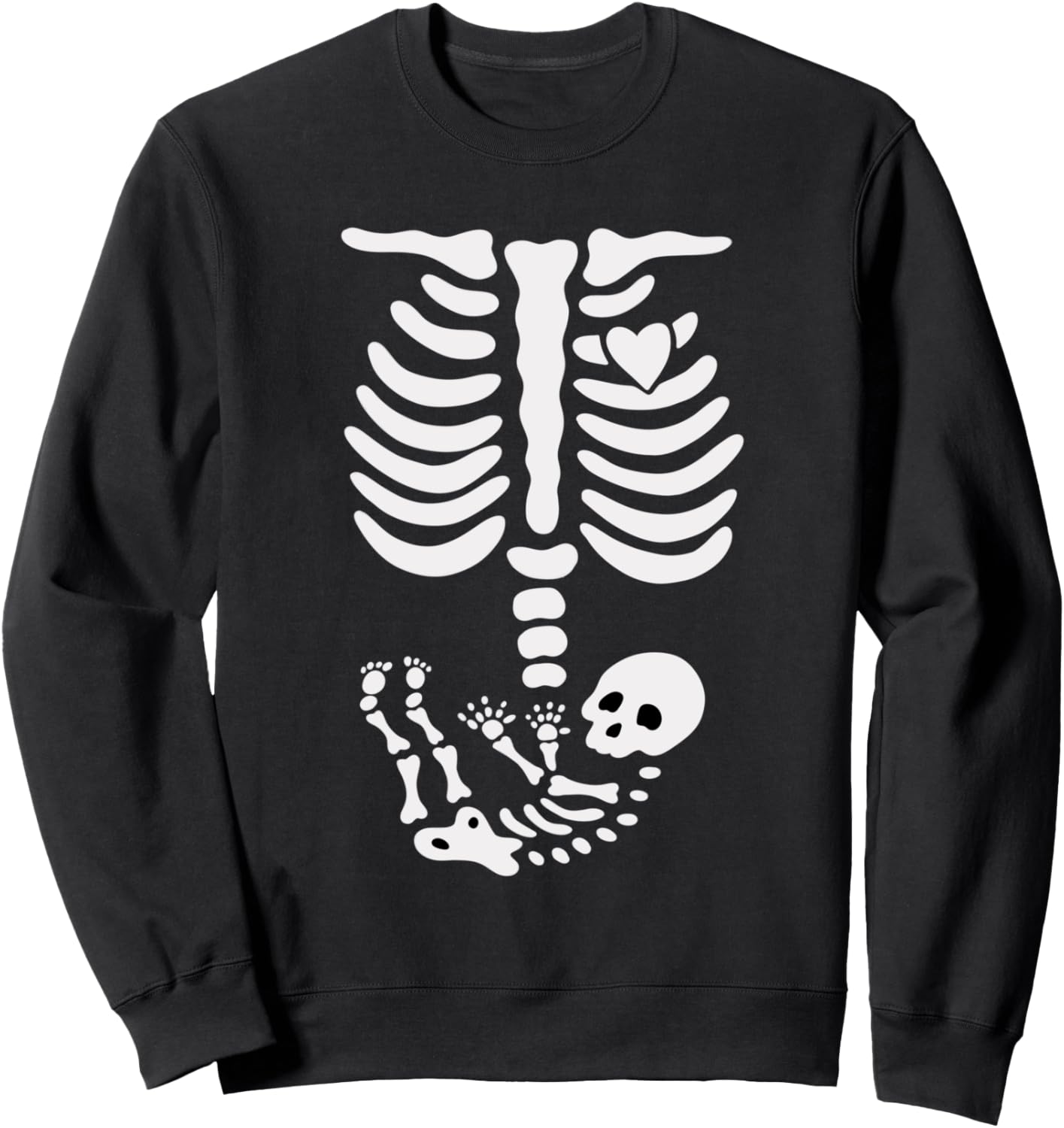 Halloween Skeleton Pregnant Pregnancy Clothing Sweatshirt