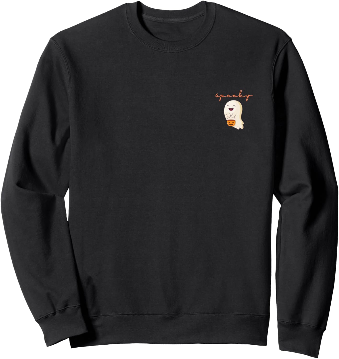 Adorable funny womens halloween ghost trick or treating Sweatshirt