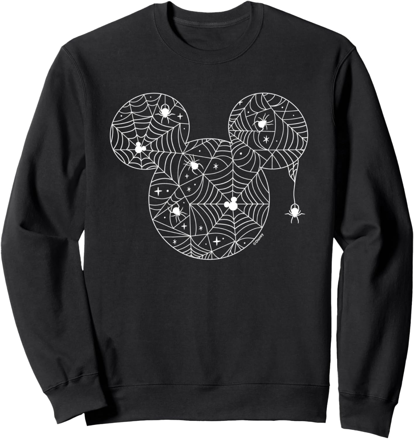 Halloween Mickey Spider Web Ears Sweatshirt