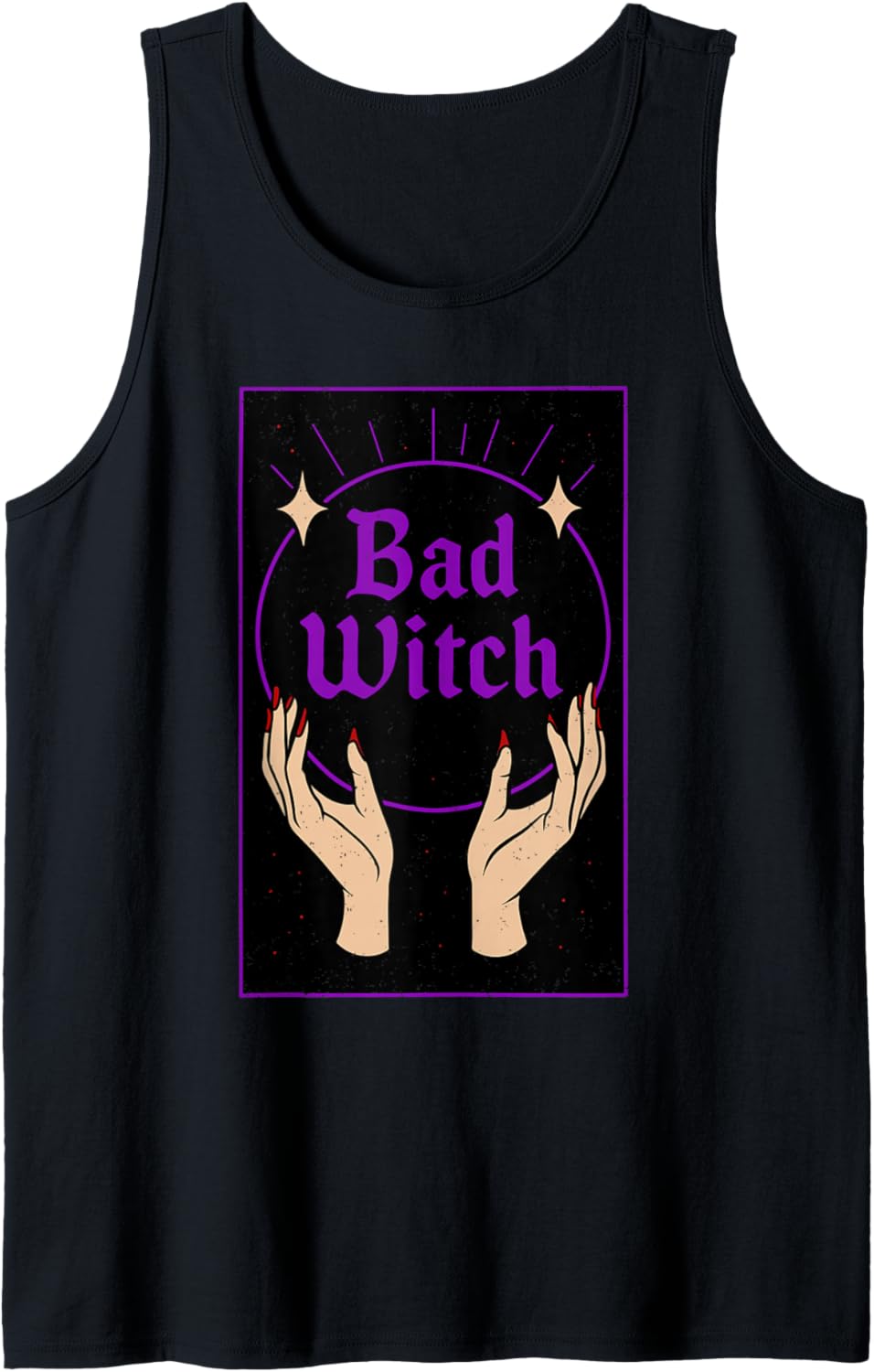 Bad Witch Halloween Funny Witchy Spooky Season Women Tank Top