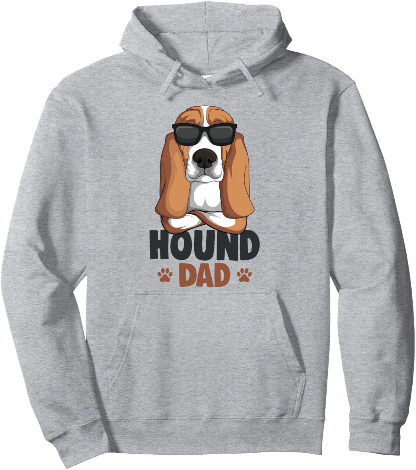 Basset Hound Dog Dad Pullover Hoodie
