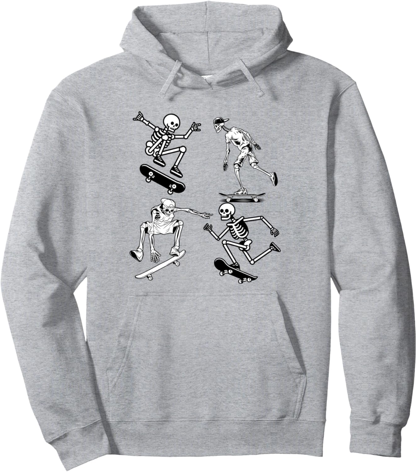 Halloween Skateboard Shirt Boy Skateboarding Men Skeletons Pullover Hoodie