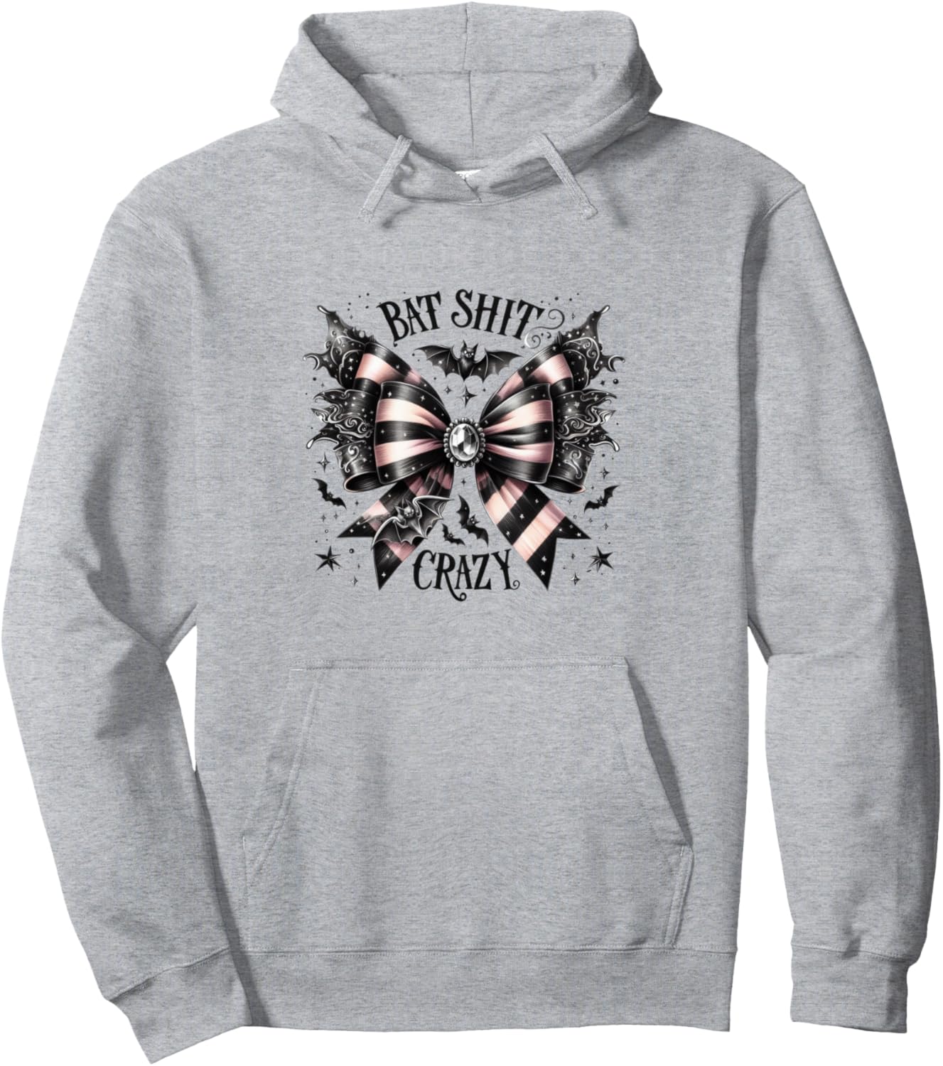 Bat Shit Crazy Halloween Party Costume Women Girl Pullover Hoodie