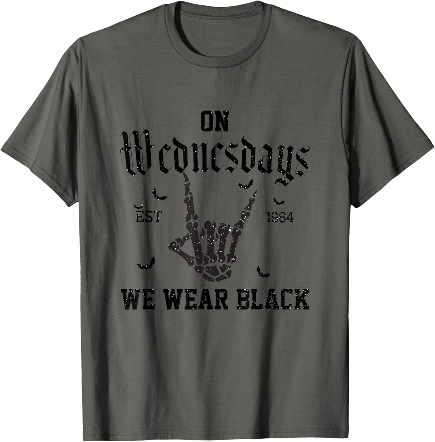 Halloween On Wednesday We Wear Black Spooky Season T-Shirt