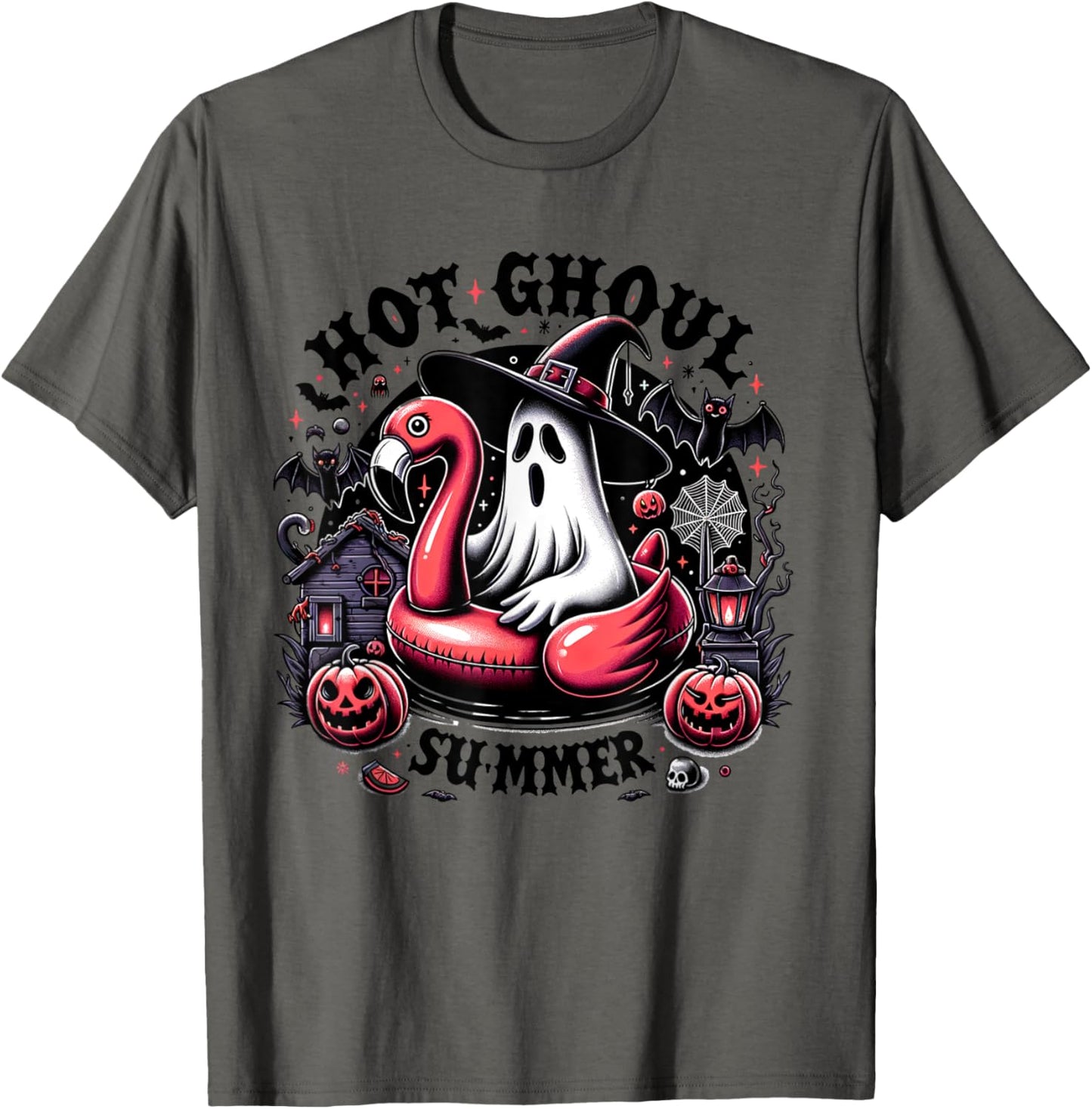 Halloween Summer Celebrate Summerween Ghost Spooky Creepy T-Shirt for Men Women Kids