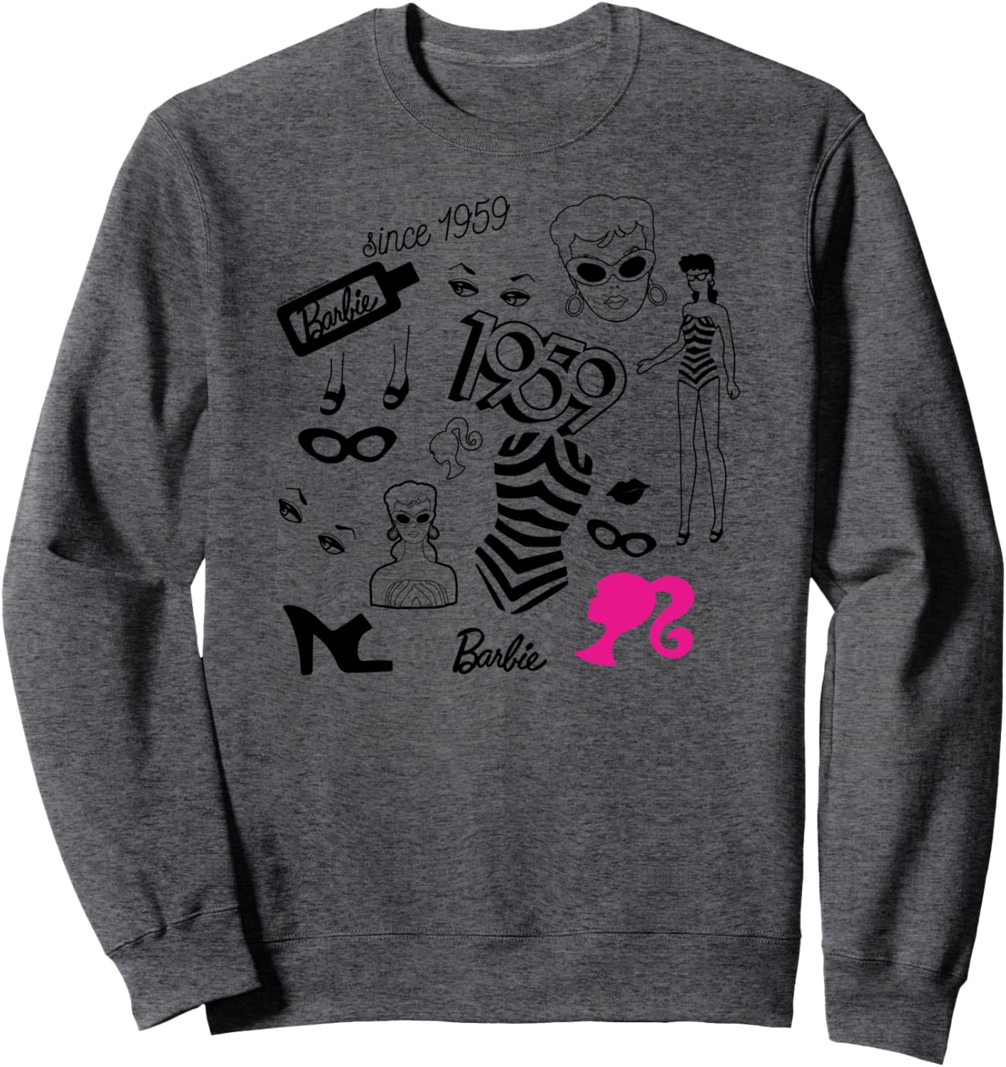 Barbie 1959 Sweatshirt ,Grey ,Small