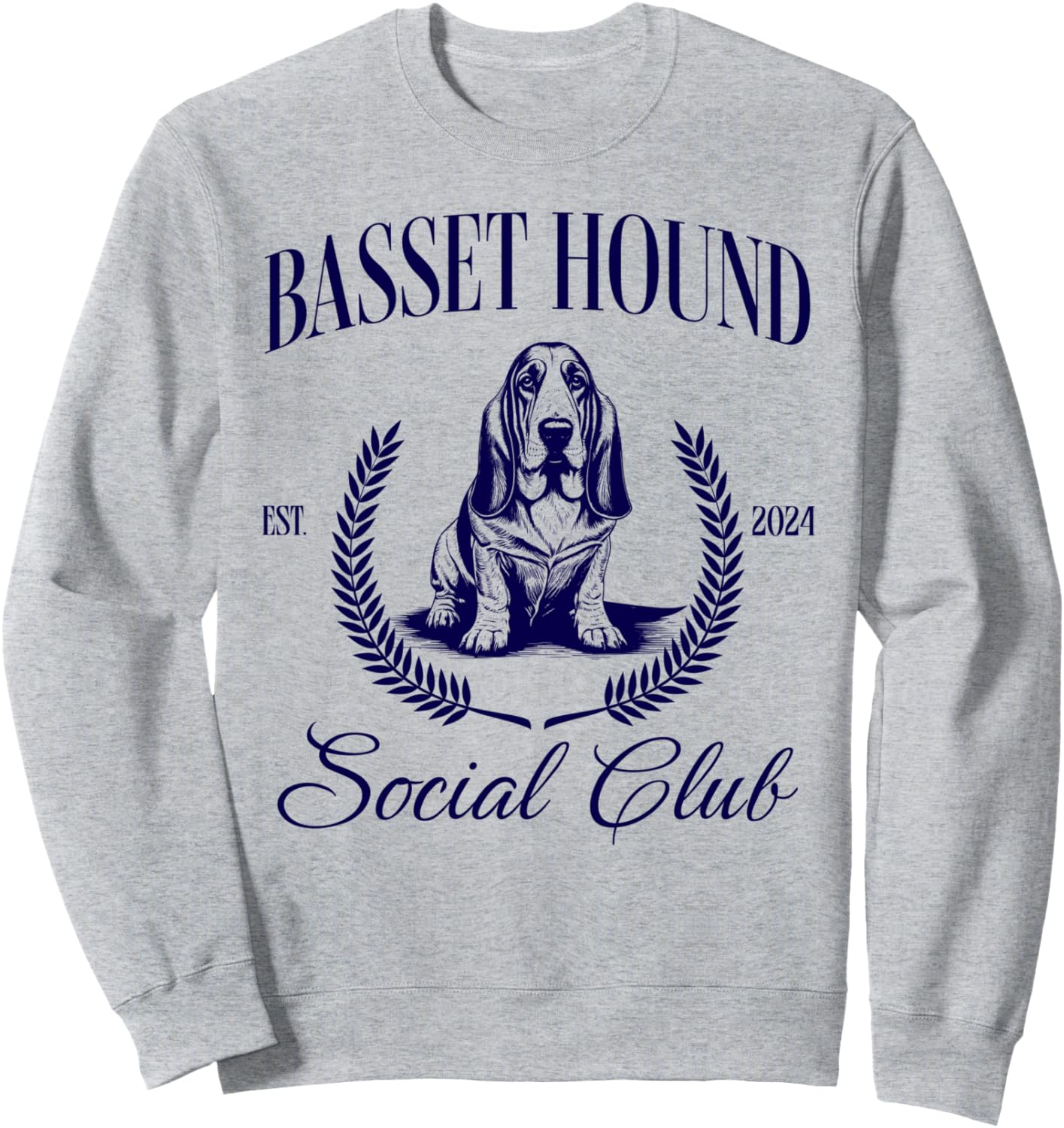 Basset Hound Social Club Women Dog Mom Sweatshirt