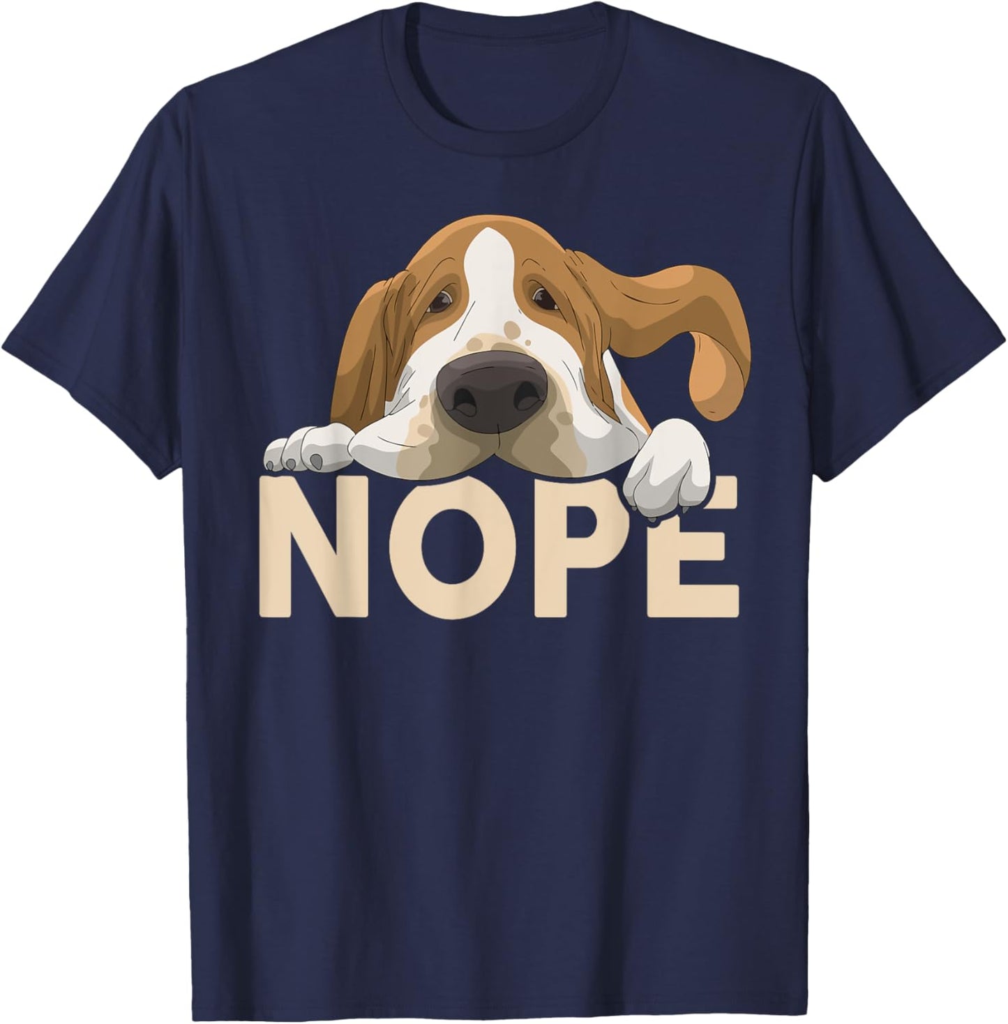 Basset-Hound Shirt Nope Lazy Dog Funny Men Women Lover Gift T-Shirt