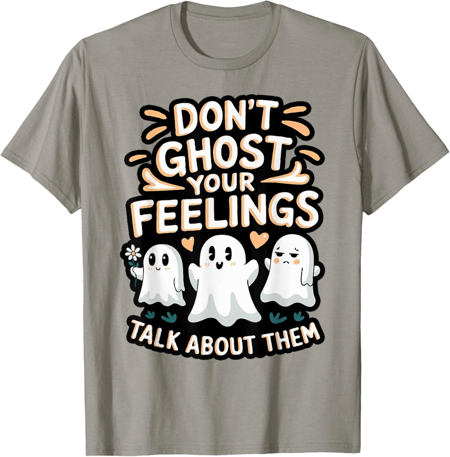 Halloween School Counselor Don't Ghost Your Feeling Teacher T-Shirt