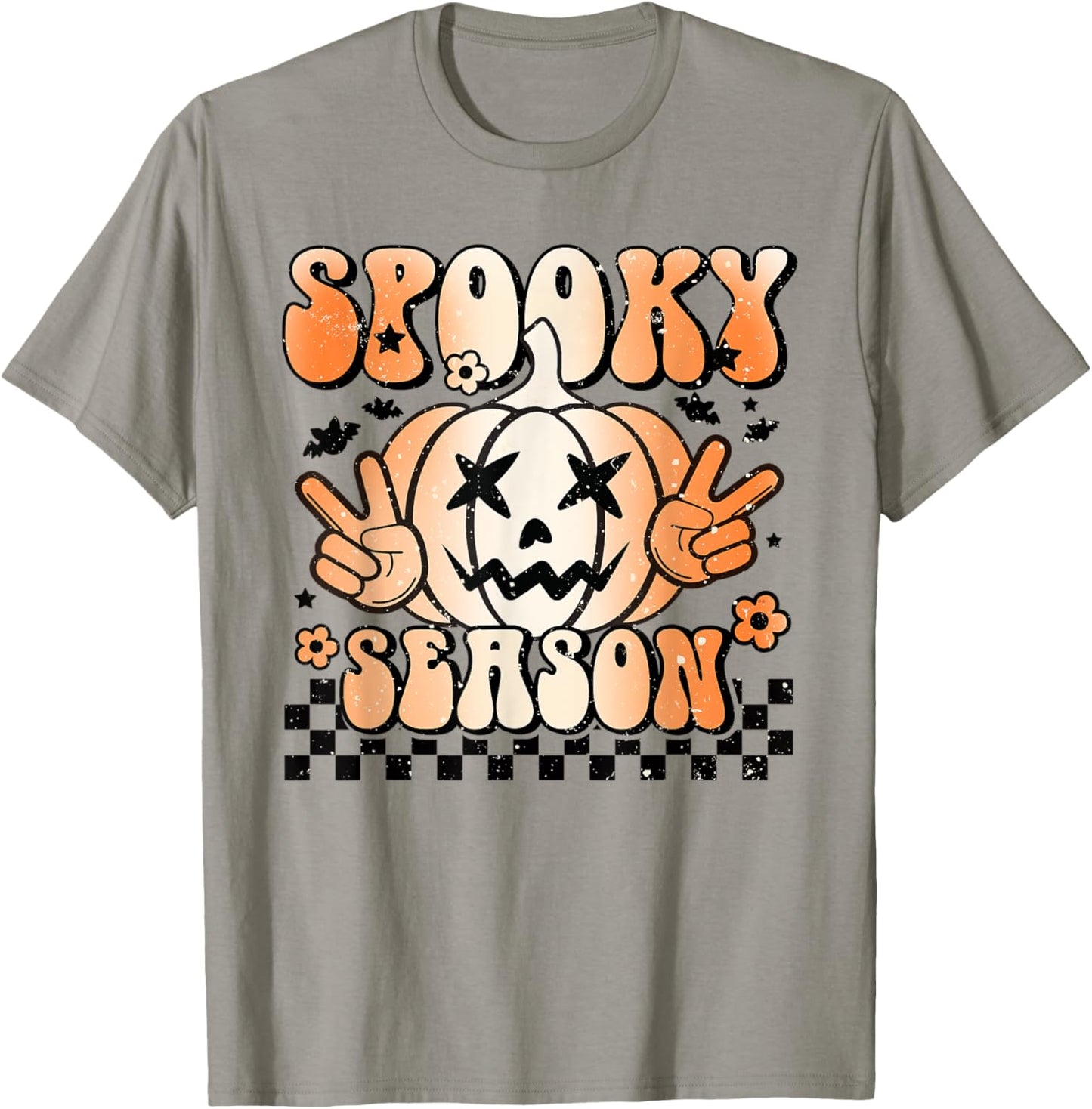 Halloween Jack O Lantern Spooky Season Hippie Women T-Shirt