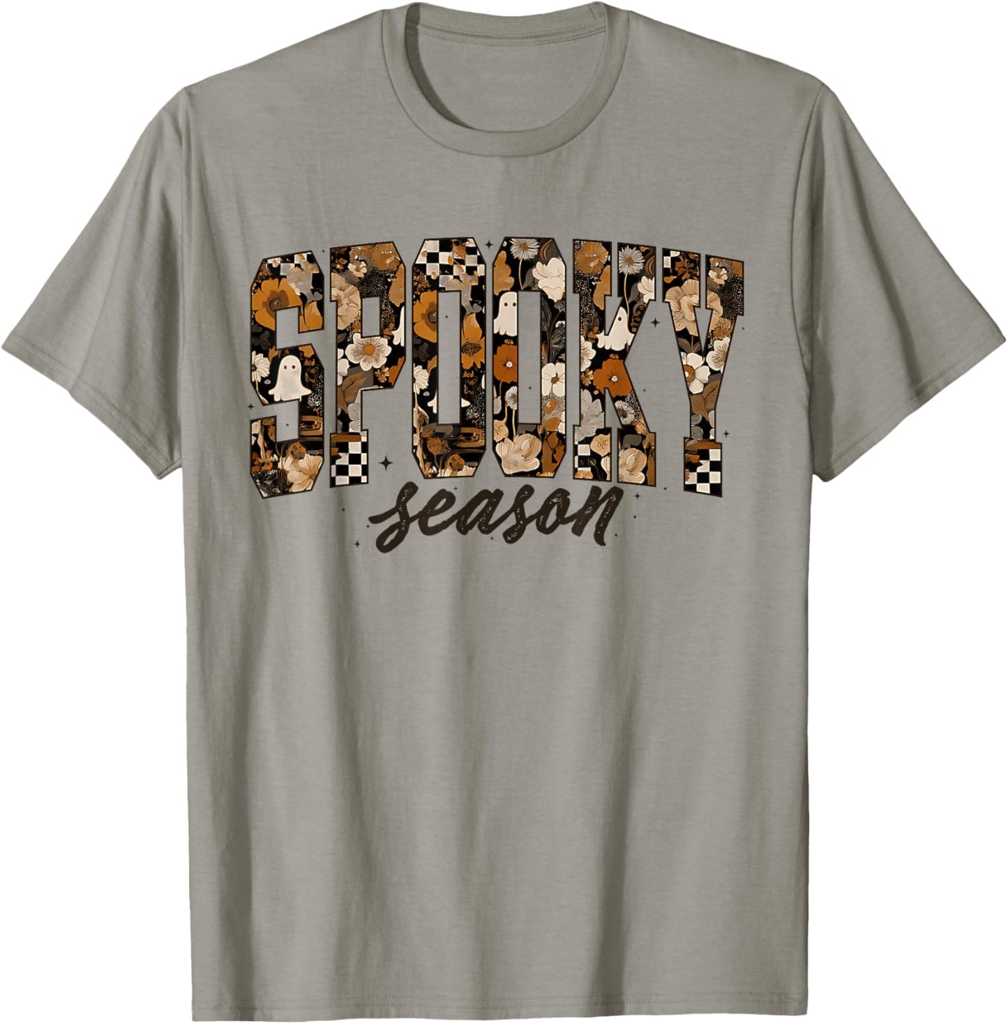Halloween Ghost Spooky Season Costume Pocket Men Women Kids T-Shirt