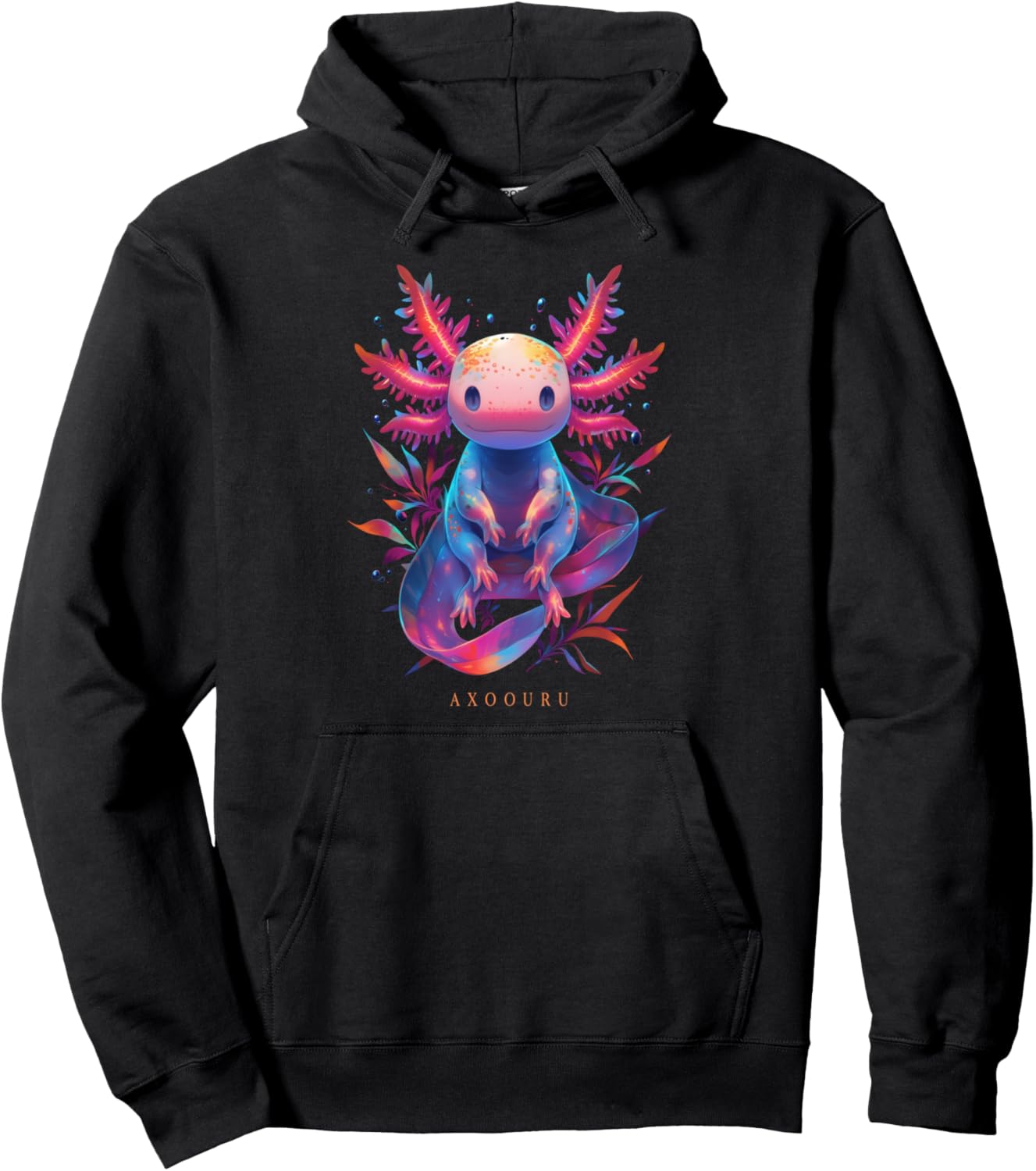Axolotl Art Pet Salamander Lover Pullover Hoodie