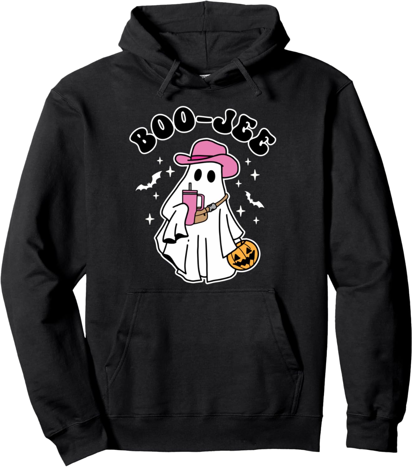 Halloween Ghost Cowgirl Boo Jee And Spooky Season Boujee Pullover Hoodie