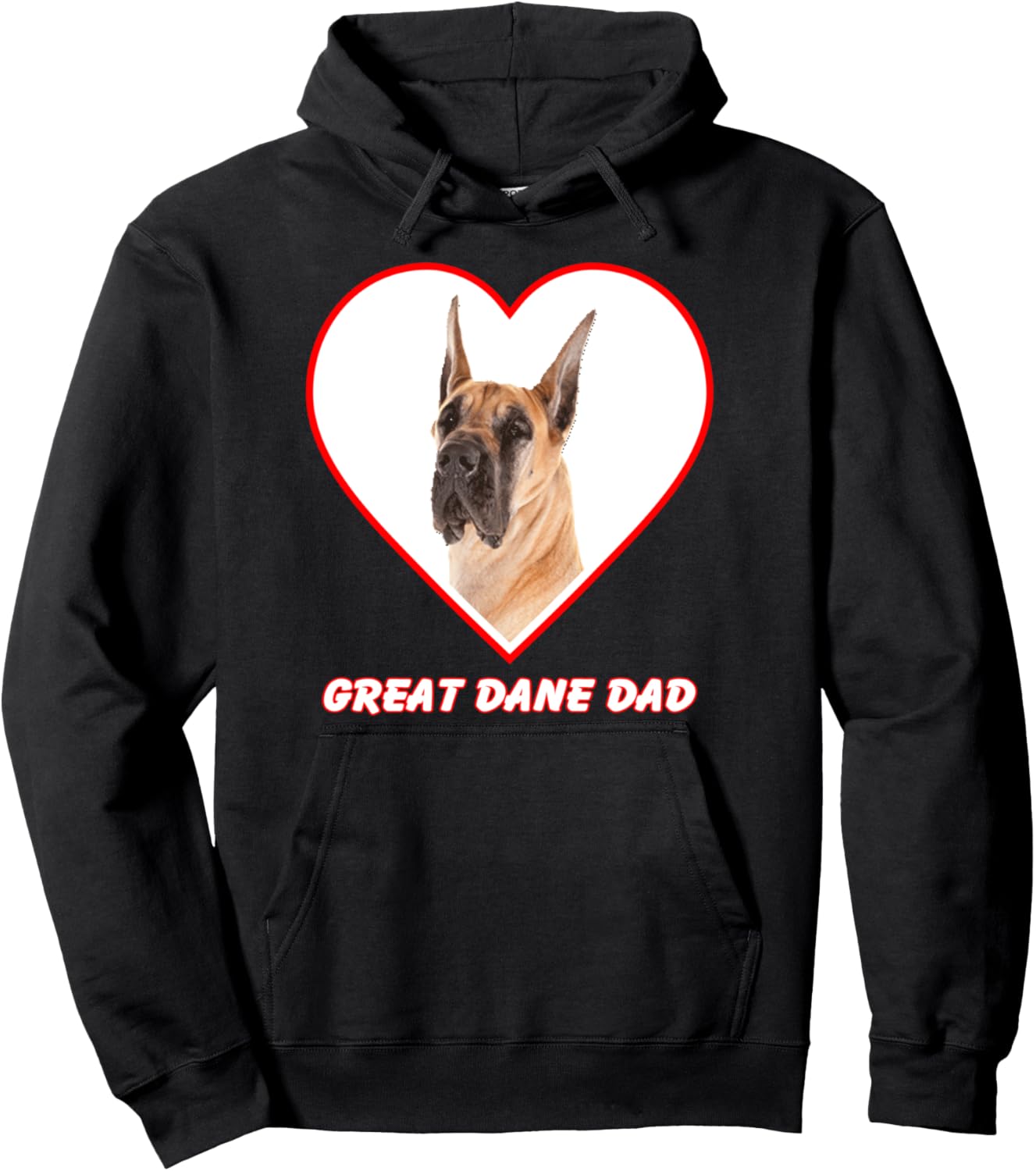 Great Dane Dog Dad Pullover Hoodie