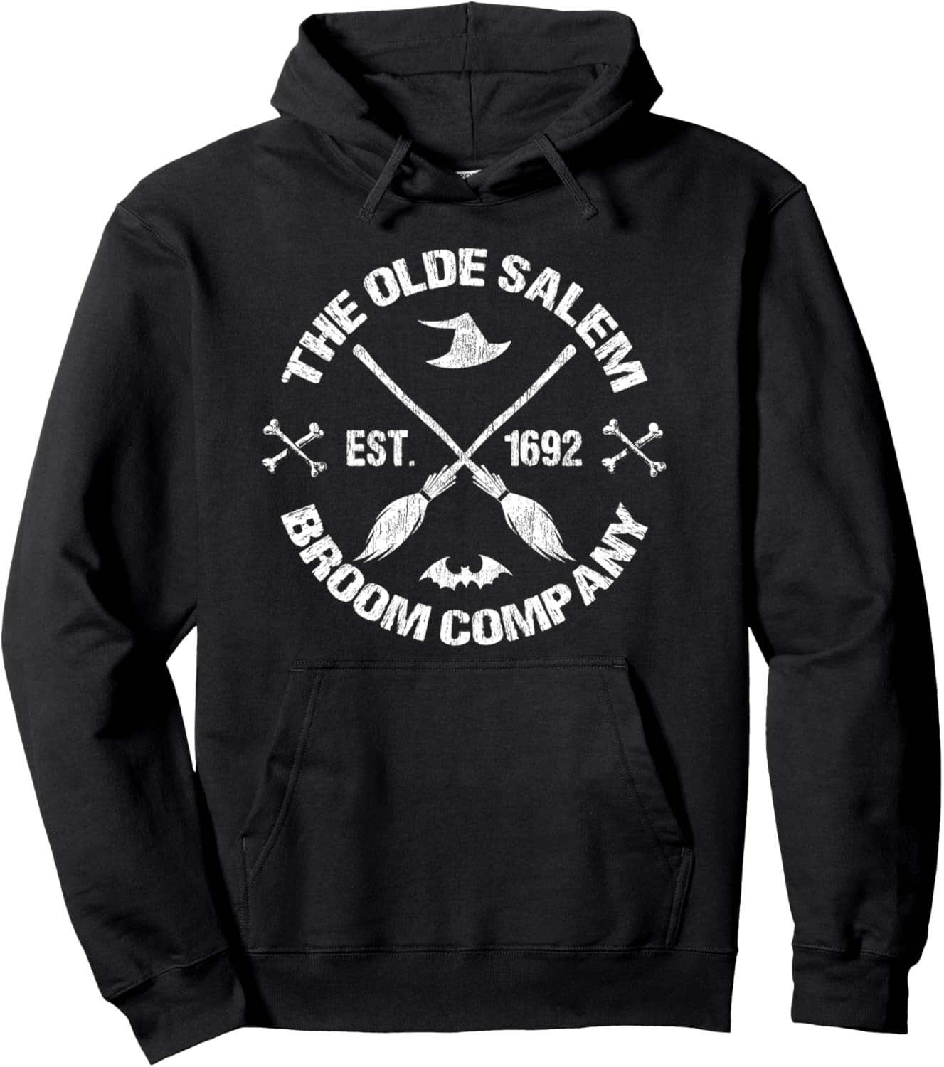 Basic Witch Olde Salem Broom Company Spell Halloween Pullover Hoodie