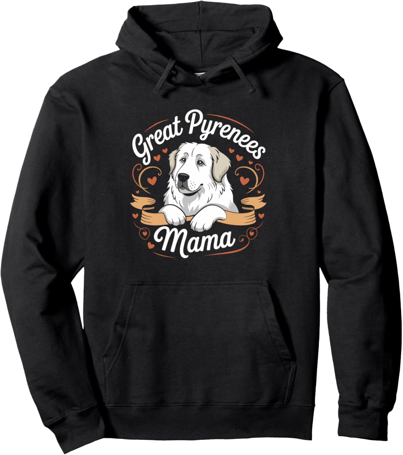Great Pyrenees Mama Dog Lover Pullover Hoodie