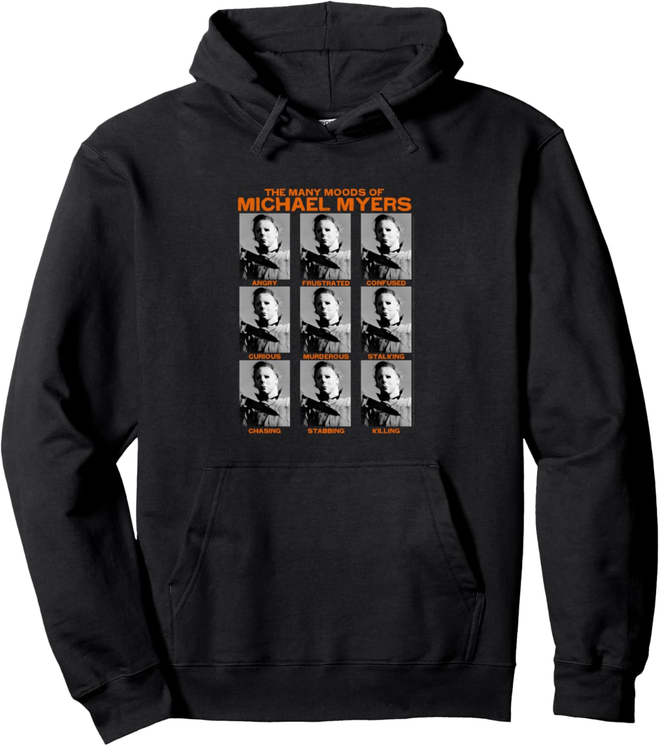 Halloween Many Moods of Michael Myers Pullover Hoodie