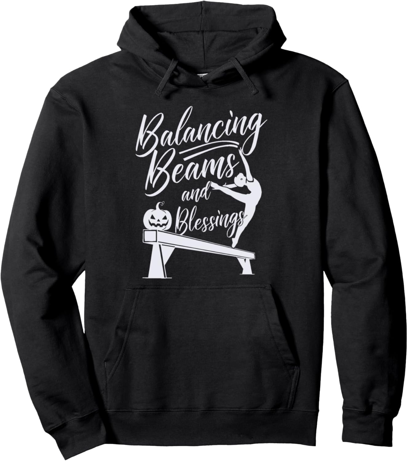 Balancing Beams & Blessings - Gymnastics Thanksgiving Pullover Hoodie