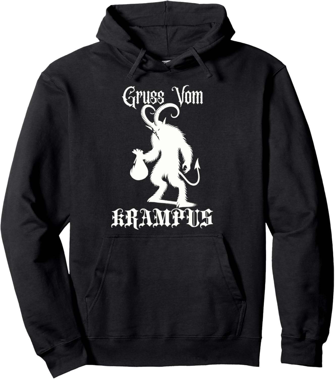 Gruss Vom Krampus Goth Ugly Christmas Sweater Krampus Pullover Hoodie