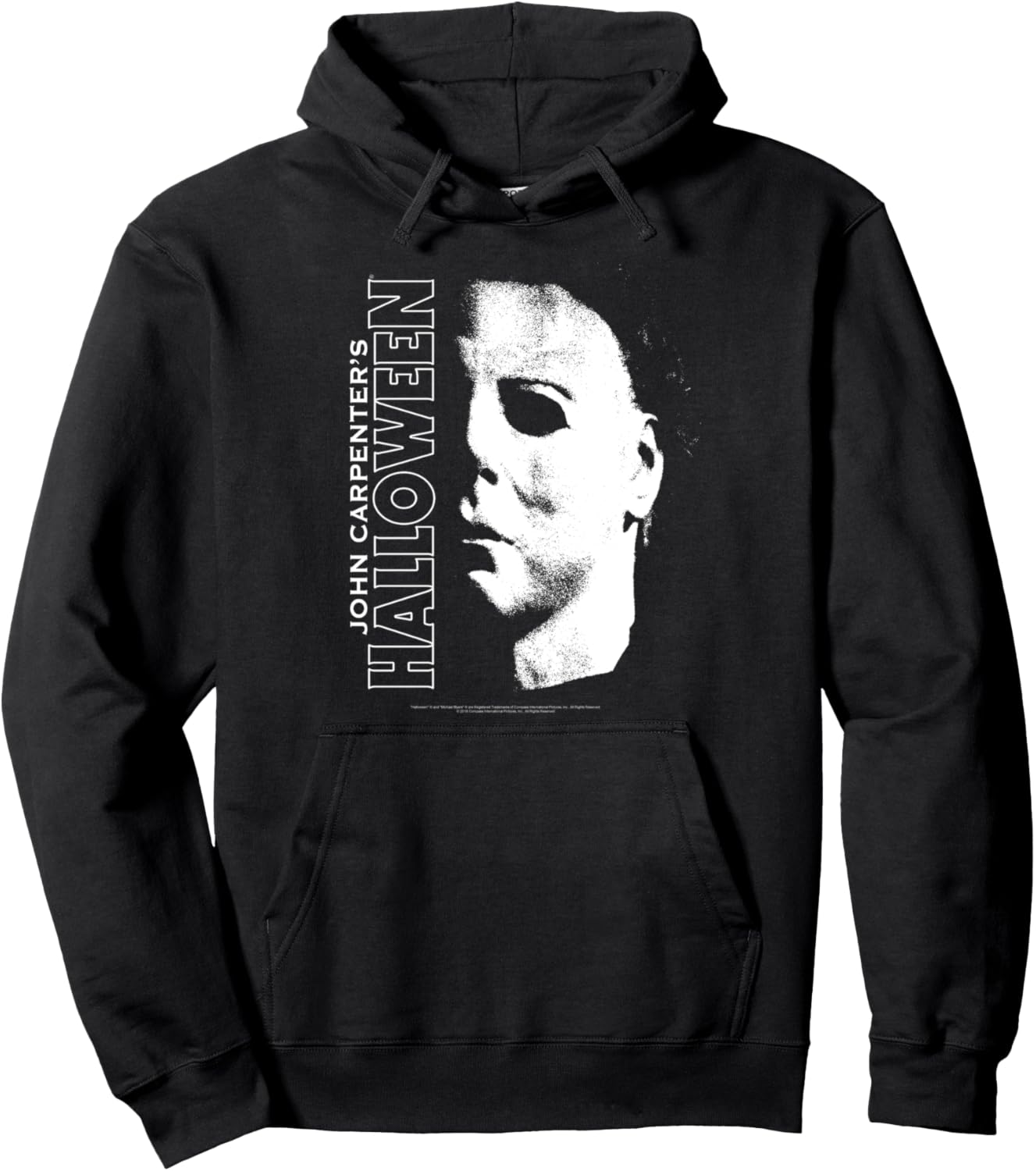 Halloween Michael Myers Large Face Pullover Hoodie