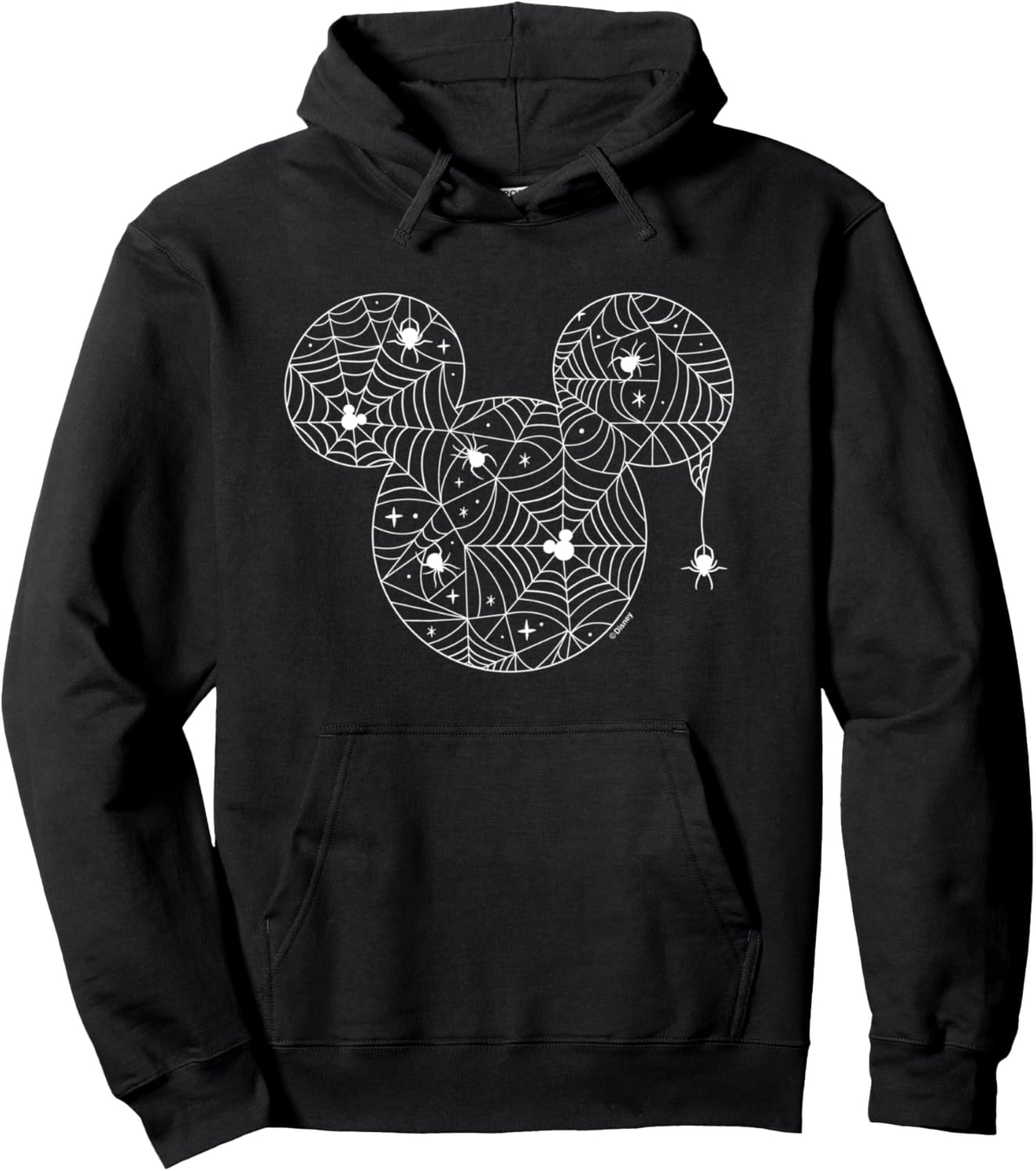 Halloween Mickey Spider Web Ears Pullover Hoodie