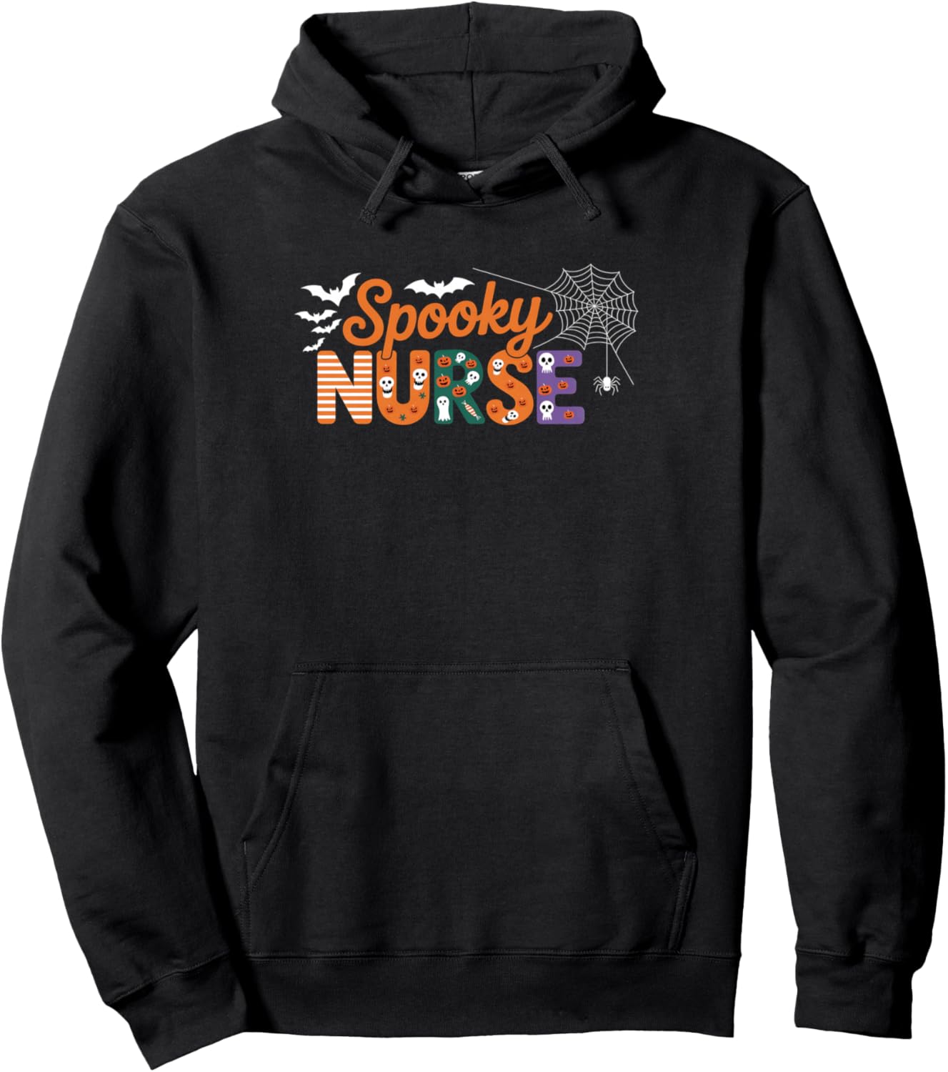 Halloween Nurse Shirt spooky nurse shirt CNA Medical ICU RN Pullover Hoodie