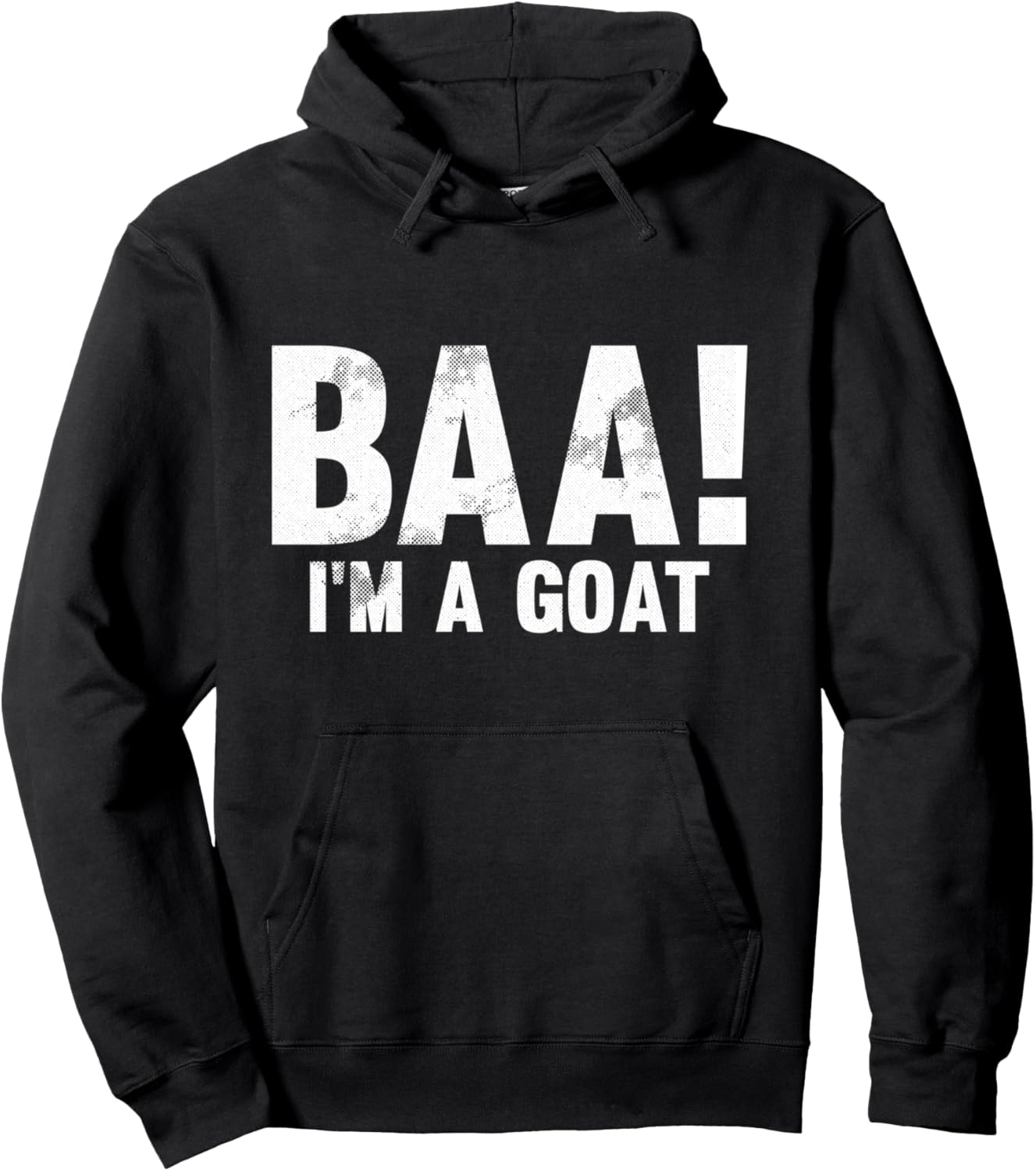 Baa Im A Goat Lazy DIY Halloween Costume Funny Farm Animal Pullover Hoodie