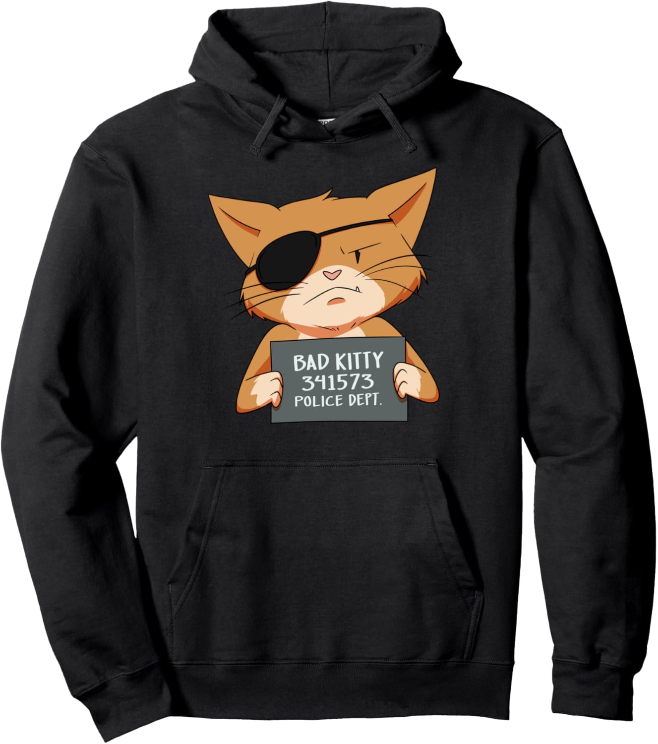 Bad Cat Gangster Mugshot Kitty For Pet Lovers Pullover Hoodie
