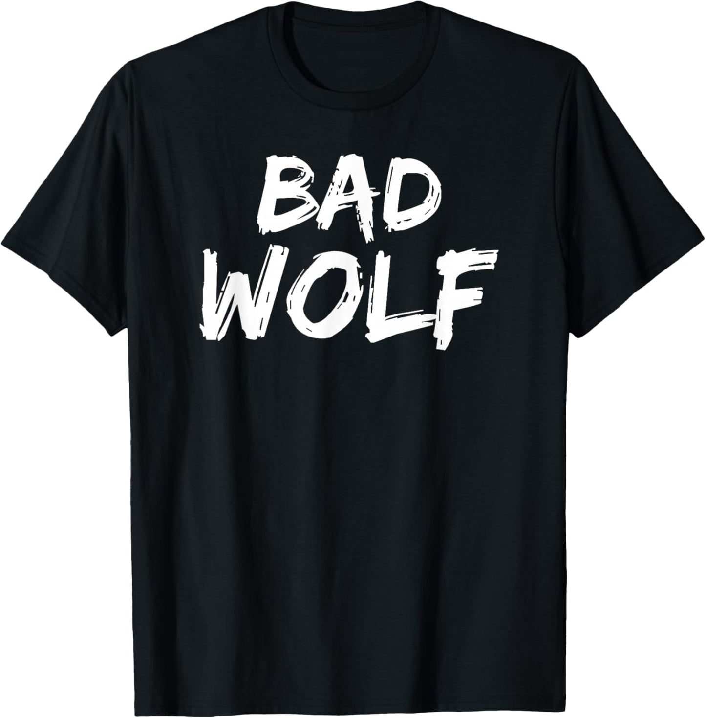 Bad Wolf In A Distressed Savage Look Tee Shirt T-Shirt