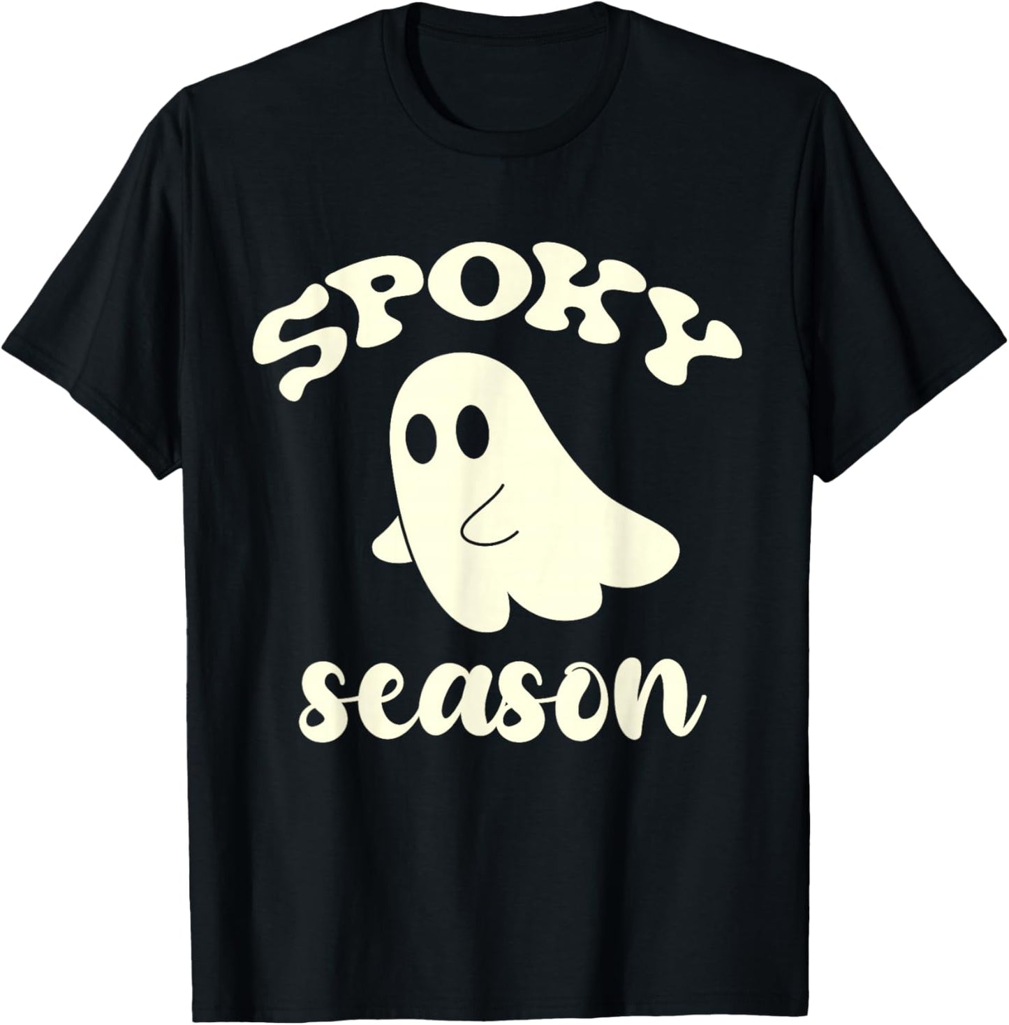 Halloween Ghost Spooky Season Costume Men Women Kids T-Shirt
