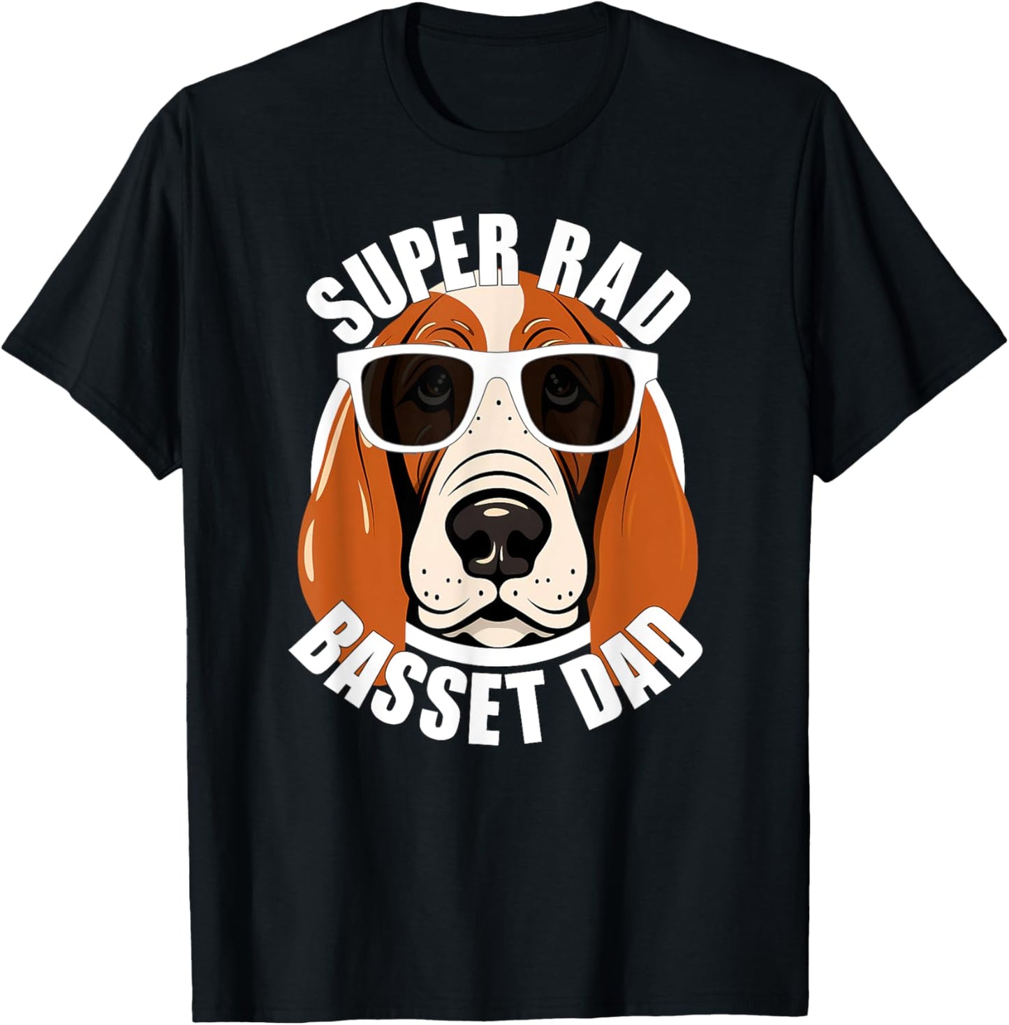 Basset Hound Dad Funny Father’s Day Dog Dad Men’s T-Shirt