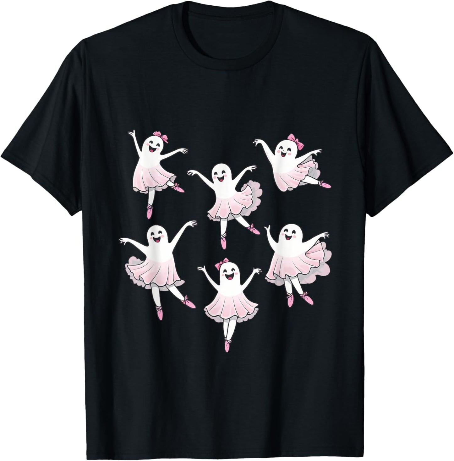 Ballerina Ghosts Ballet Ghost Dancer Spooky Dance Halloween T-Shirt
