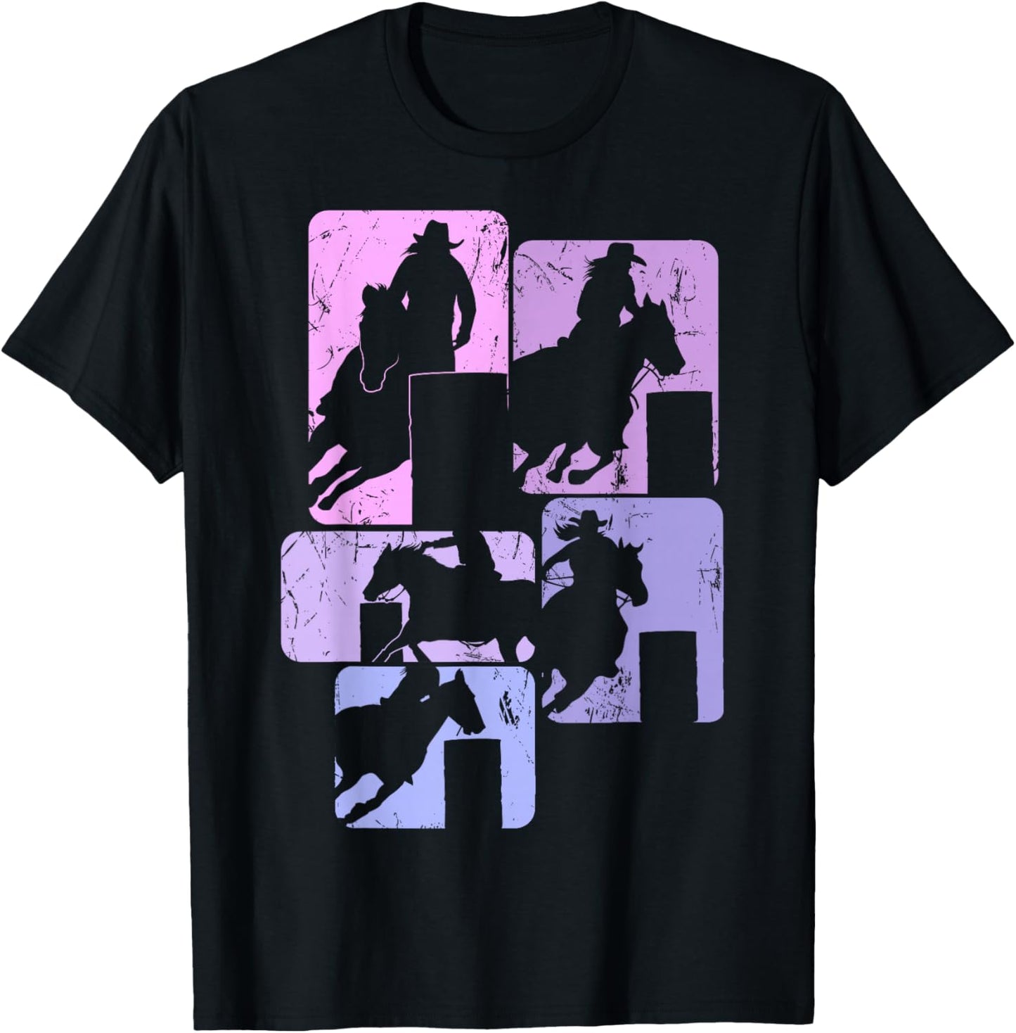 Barrel Racing Horse Barrel Racer Rodeo Cowgirl Women Girls T-Shirt