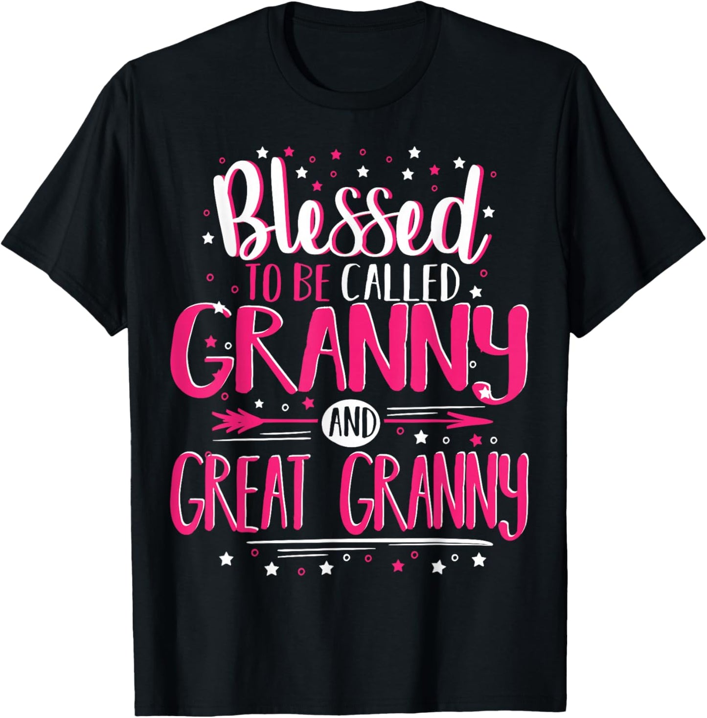 Great Granny T-Shirt Blessed Granny And Great Granny T-Shirt