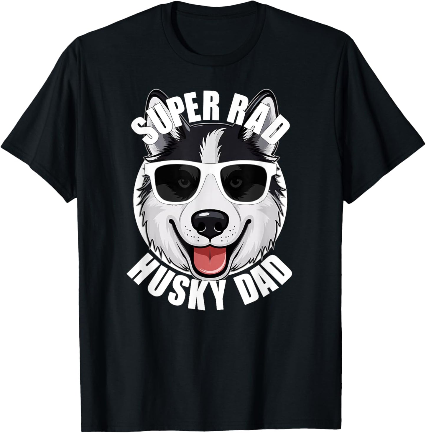 Husky Dad Funny Father’s Day Siberian Husky Dog Dad Men’s T-Shirt