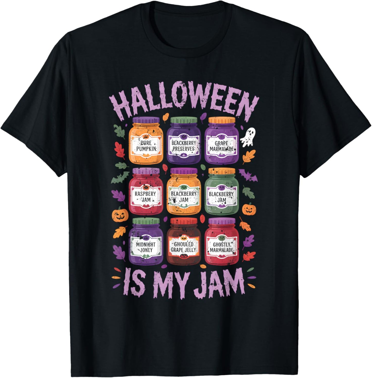 Halloween is My Jam Pumpkin Scary Fall Autumn Spooky Season T-Shirt
