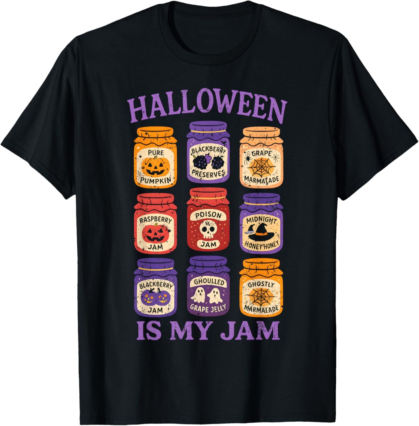 Halloween is My Jam Pumpkin Scary Fall Autumn Spooky Season T-Shirt