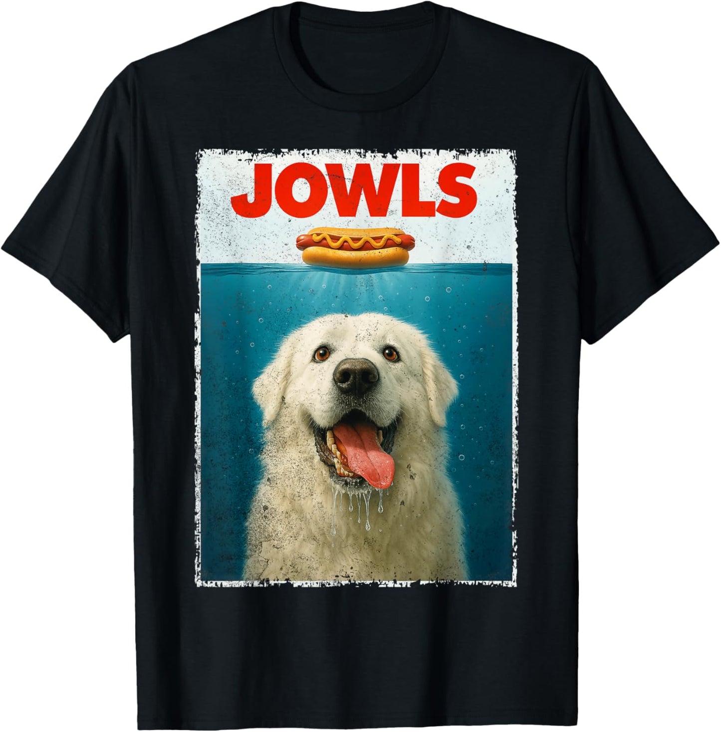 Great Pyrenees Jowls Gentle Giant Funny Dog Dad Dog Mom Top T-Shirt