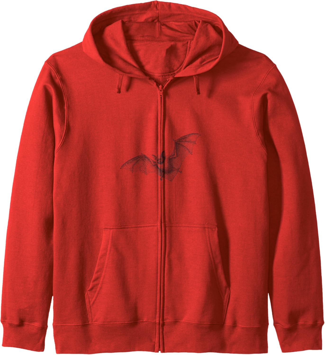 Bat Goth Aesthetic Bats Halloween Zip Hoodie