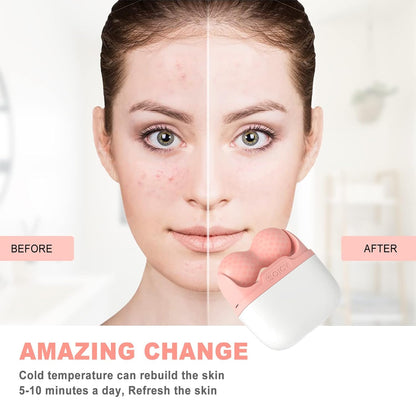 Ice Roller for Face and Eyes, Facial Skin Care Tools With 2 In 1