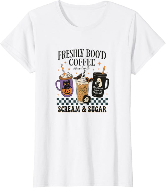 Halloween Coffee-Freshly Boo’d Coffee T-Shirt