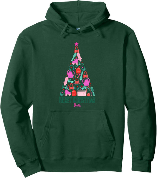 Barbie Merry Christmas Tree Pullover Hoodie