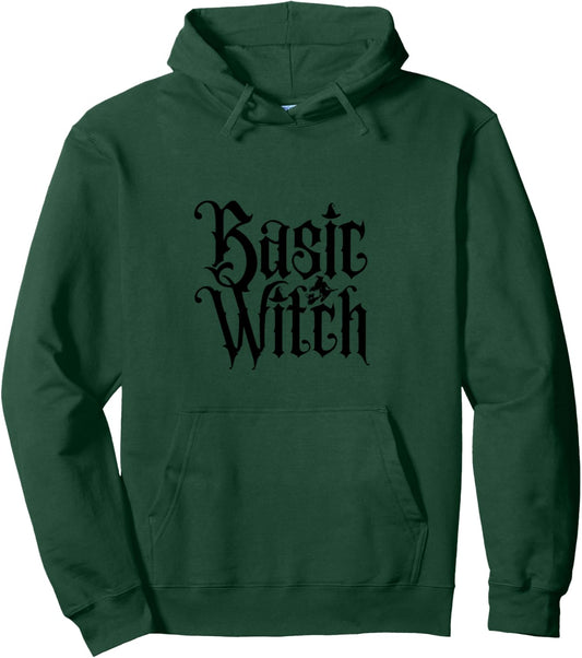 Basic Witch Halloween Cute Funny Spooky Season Pullover Hoodie