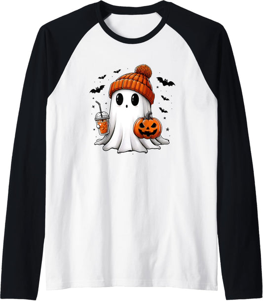 Halloween Shirt Halloween Women's Shirt, Spooky Season Shirt Raglan Baseball Tee