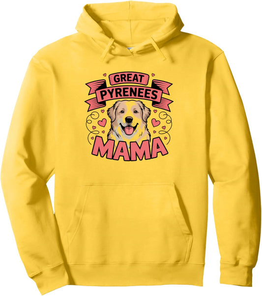 Great Pyrenees Mama Dog Lover Pullover Hoodie