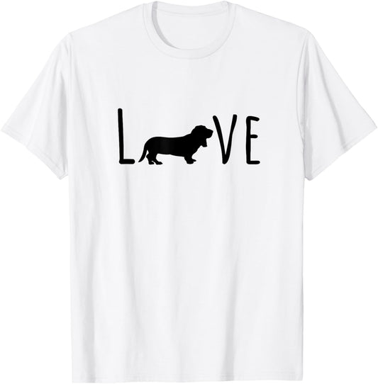 Bassett Hound Dog - Mom Dad Cute Funny T-Shirt for Men Women Kids