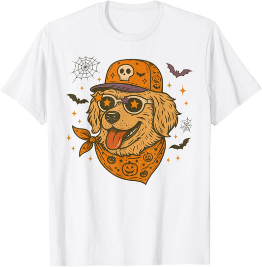 Basset Hound Lover Dog Mom Halloween Vibes Spooky Season T-Shirt